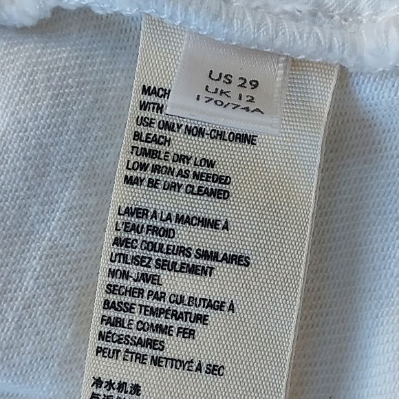 Free People NEW Loving Good Vibrations Denim Jean Cutoff Shorts in White - Picture 7 of 11